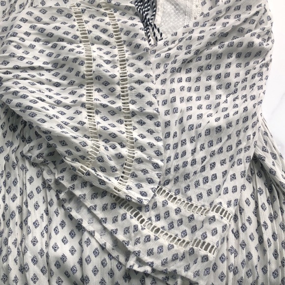 French Connection Ava Tile Gypsy Boho Top Size Large - Picture 10 of 15